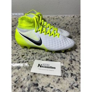 NEW Nike Youth Magista Obra 2 II FG Soccer Cleats White Volt 844410-109 Women’s